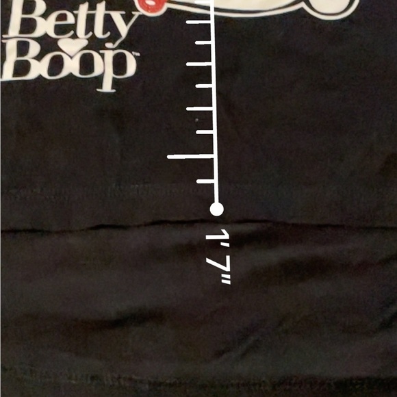 Betty boop high low t-shirt juniors sz small - Picture 7 of 9